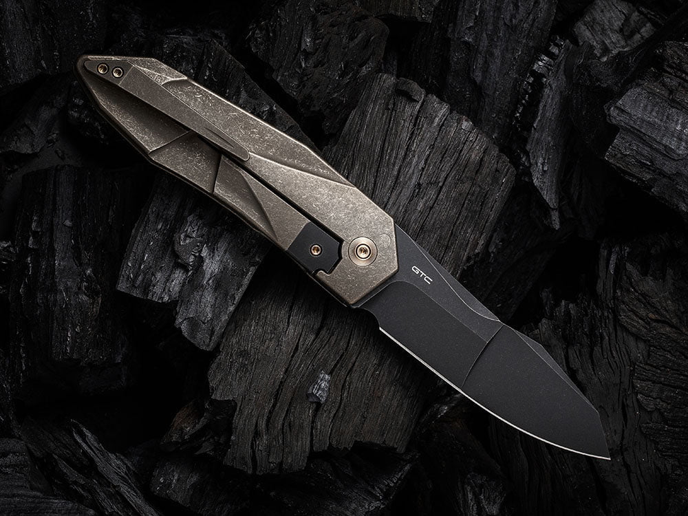 # ** HERE NOW ** WE Knife - WE22028 SOLID - 20CV Blade - Integral Titanium Handle - GTC DESIGN - True Talon