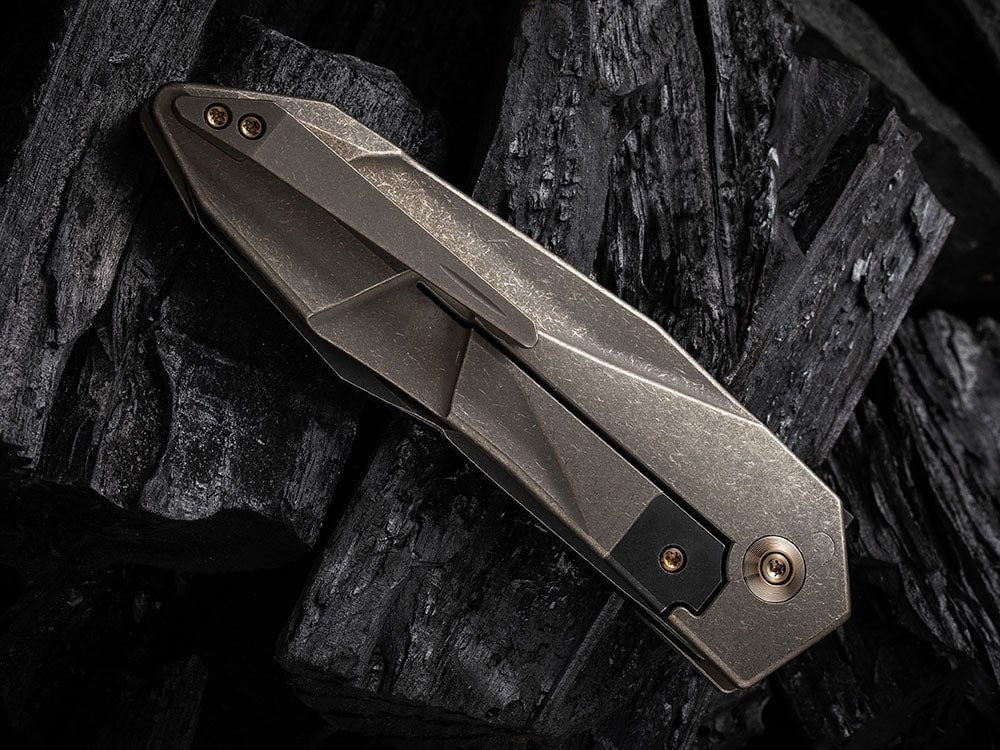 # ** HERE NOW ** WE Knife - WE22028 SOLID - 20CV Blade - Integral Titanium Handle - GTC DESIGN - True Talon