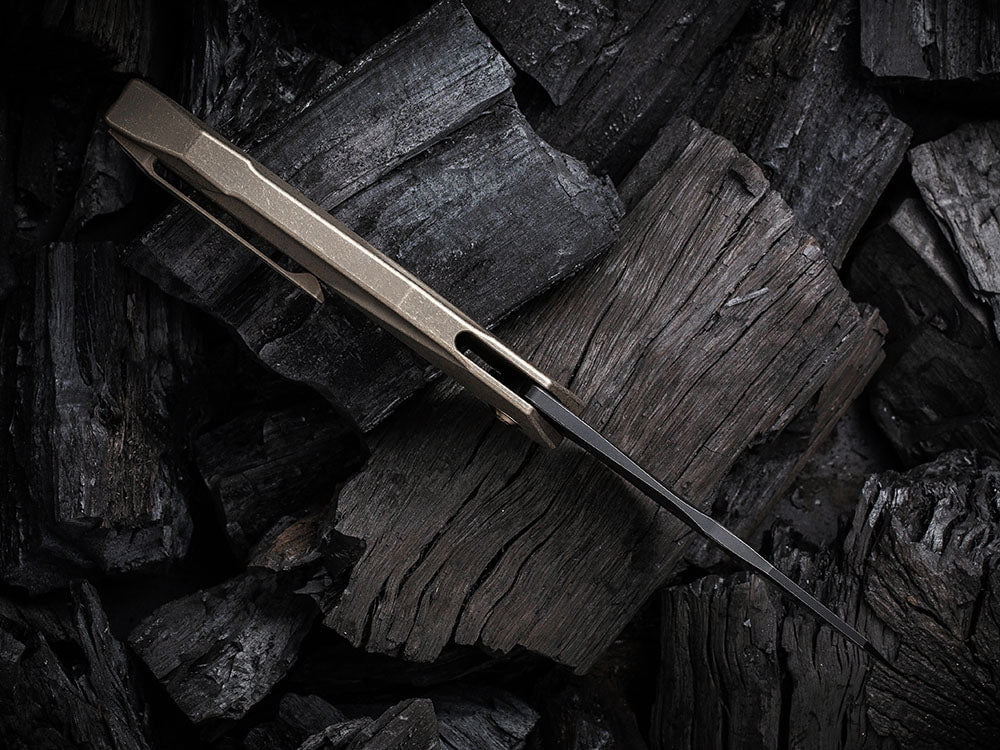 # ** HERE NOW ** WE Knife - WE22028 SOLID - 20CV Blade - Integral Titanium Handle - GTC DESIGN - True Talon