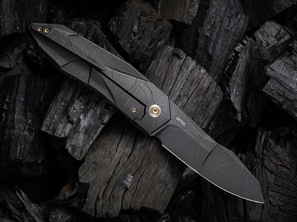 # ** HERE NOW ** WE Knife - WE22028 SOLID - 20CV Blade - Integral Titanium Handle - GTC DESIGN - True Talon