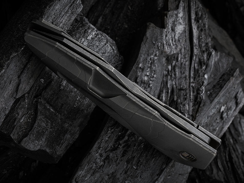 # ** HERE NOW ** WE Knife - WE22028 SOLID - 20CV Blade - Integral Titanium Handle - GTC DESIGN - True Talon