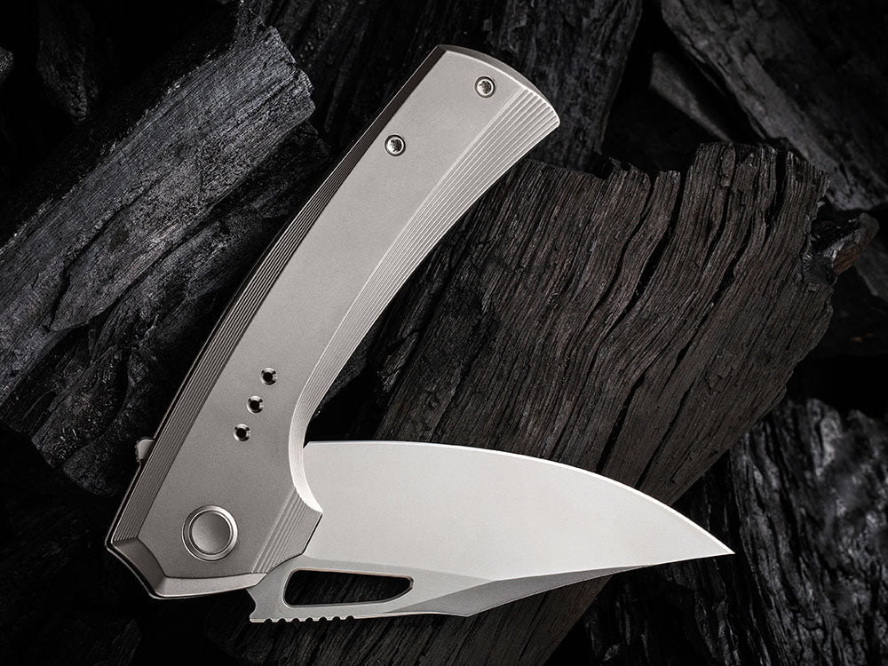 # ** HERE NOW ** WE Knife - WE22040 NEFARIS - 20CV Blade - Titanium Handle - True Talon