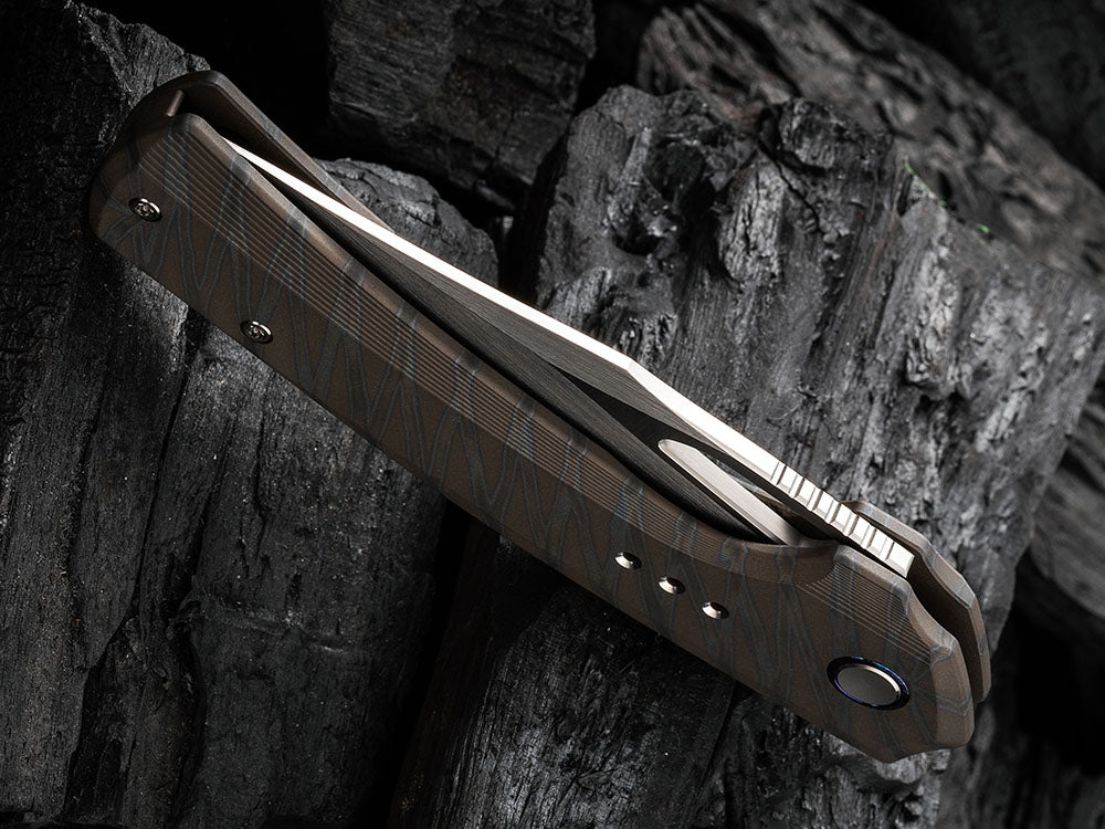 # ** ALMOST GONE ** WE Knife - WE22040 NEFARIS - 20CV Blade - NEW FLAME ANODIZED MODEL