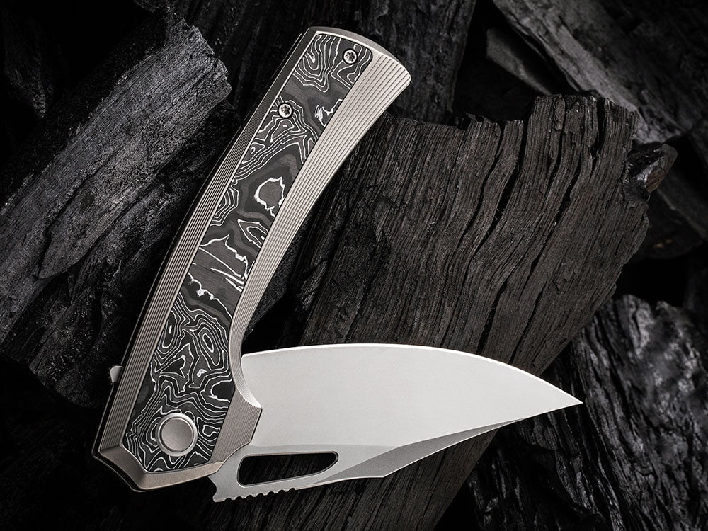 # ** HERE NOW ** WE Knife - WE22040 NEFARIS - 20CV Blade - Titanium Handle - True Talon