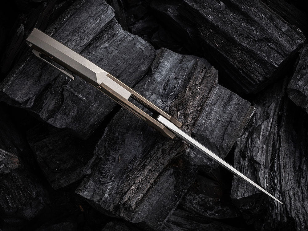 # ** HERE NOW ** WE Knife - WE22045B SPEEDLINER - 20CV Blade - Titanium Handle - TASHI BARUCHA DESIGN - True Talon