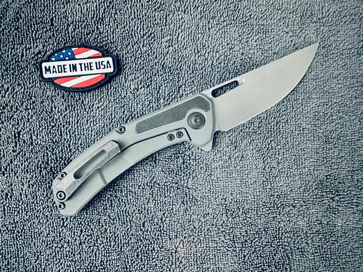 # ** ALMOST GONE ** TACTILE KNIFE - ARCHER - MAGNACUT STEEL BLADE - INLAID HANDLES - 100% MADE IN THE USA
