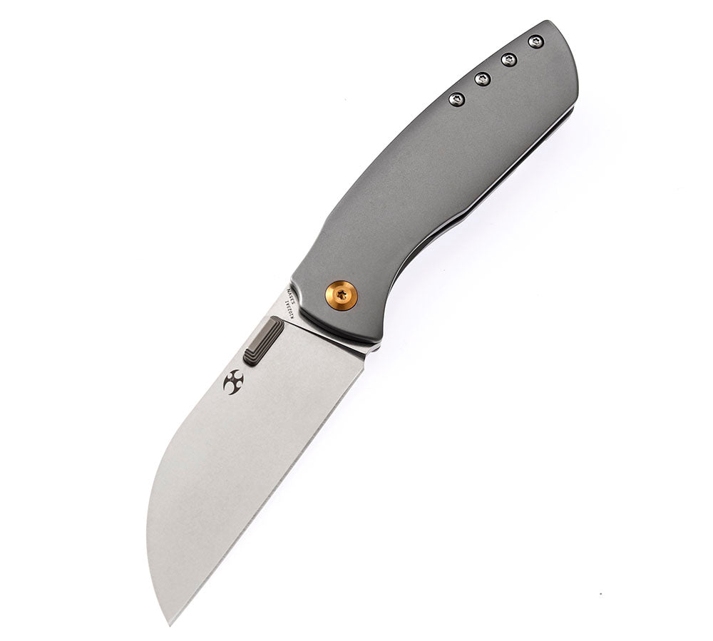 KANSEPT KNIVES - CONVICT K1023 - S35VN OR DAMASCUS BLADE - TITANIUM HANDLES - SHEEPDOG KNIVES DESIGN