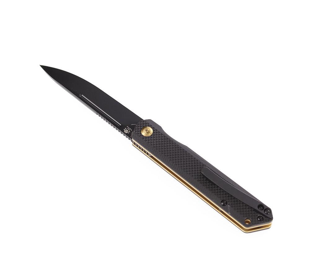 ** HERE NOW ** KANSEPT KNIVES - PRICKLE 1012 - S35VN OR 154CM blade - CARBON FIBER OR G10 Handle - FRONT FLIPPER - True Talon
