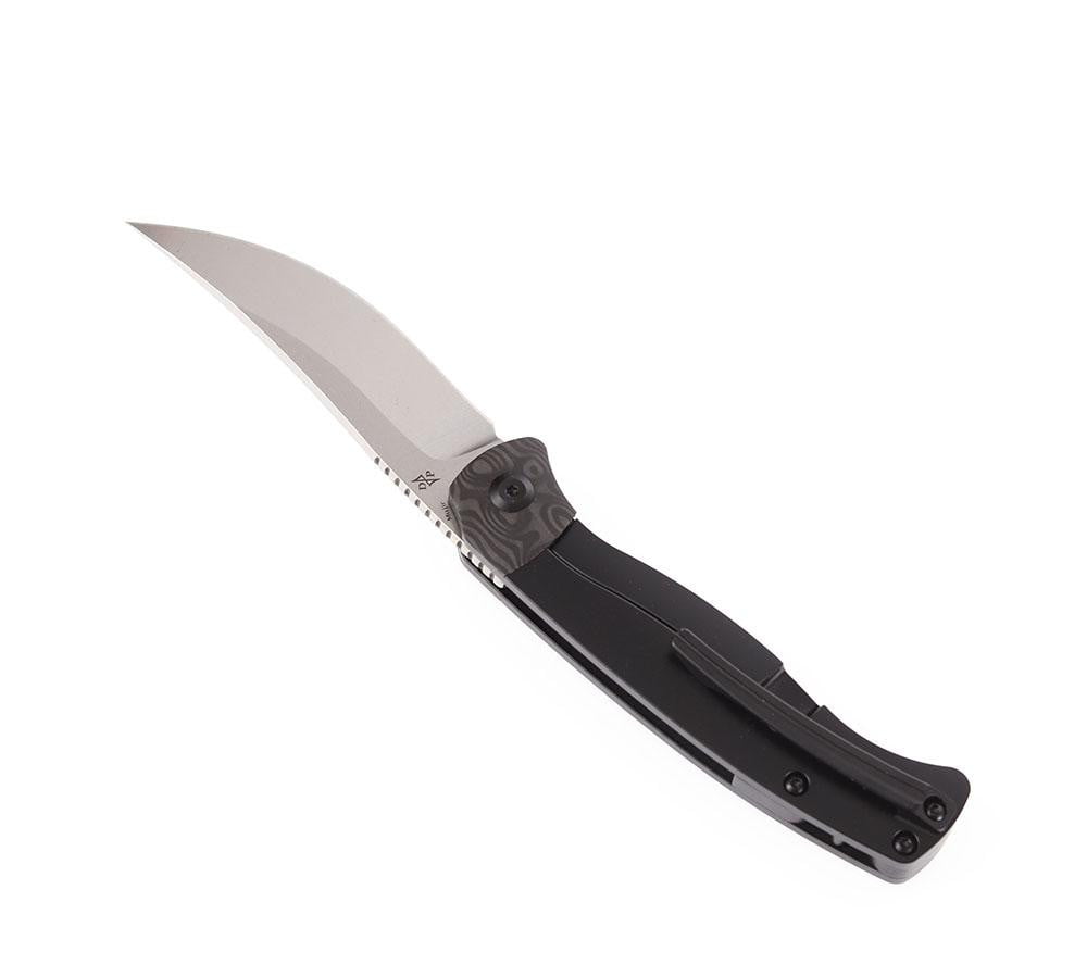 ** HERE NOW ** KANSEPT KNIVES - MUJIR K1014 - CPM 20CV or S35VN blade - TITANIUM HANDLE - FRONT FLIPPER - True Talon