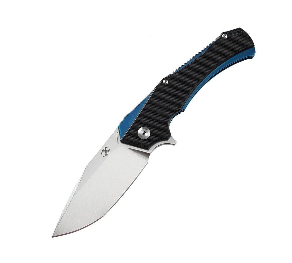 ** HERE NOW ** KANSEPT KNIVES - HELLX T1008A1- D2 blade - Black G10 and Stainless Steel Handle - Mikkul Willumsen Design - True Talon