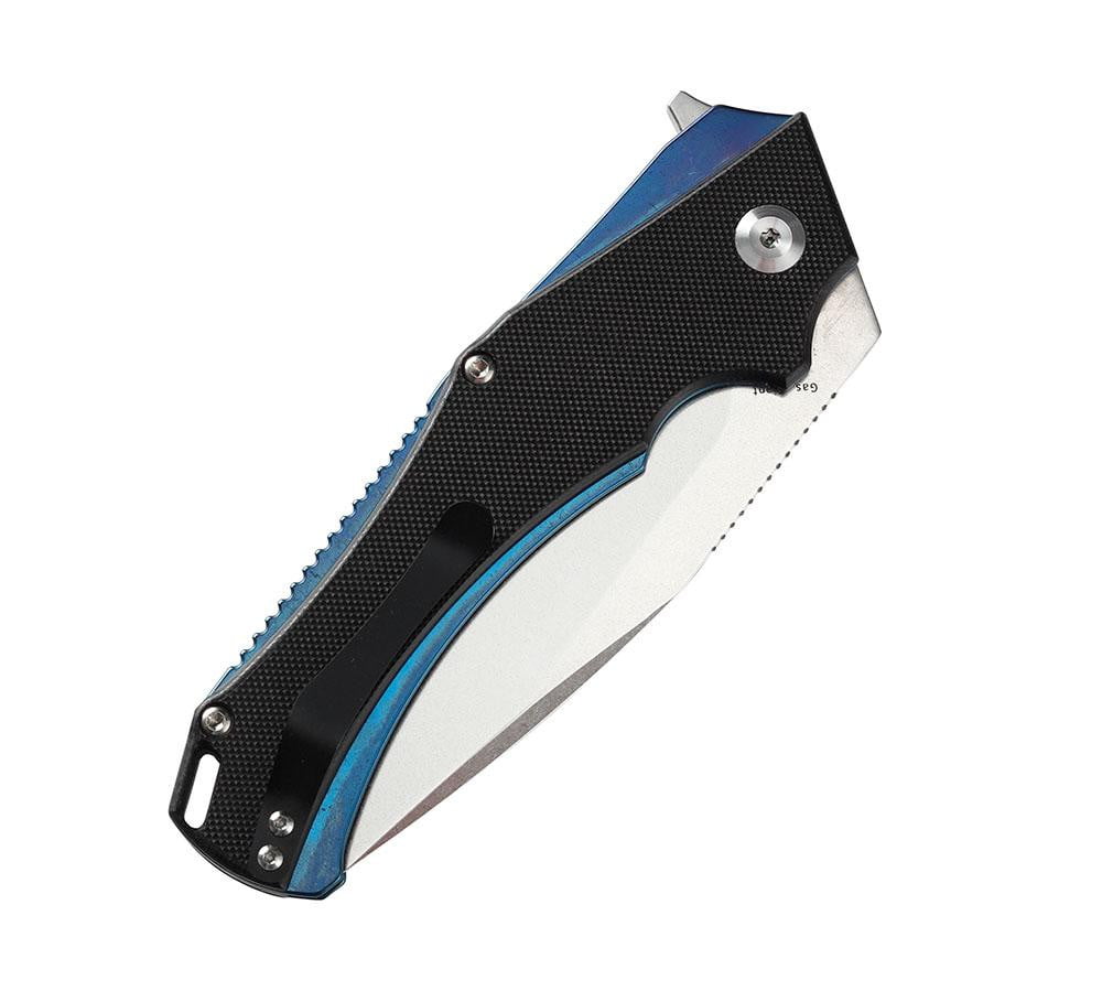 ** HERE NOW ** KANSEPT KNIVES - HELLX T1008A1- D2 blade - Black G10 and Stainless Steel Handle - Mikkul Willumsen Design - True Talon