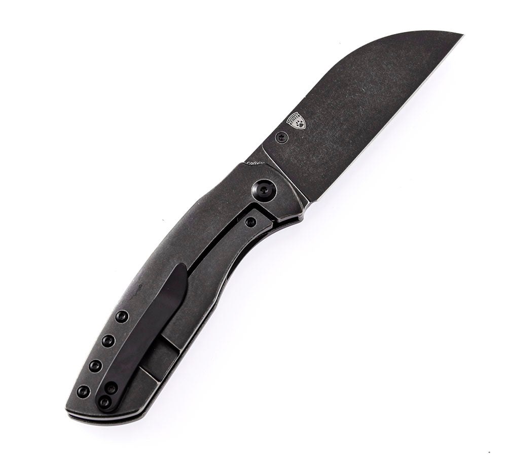 KANSEPT KNIVES - CONVICT K1023 - S35VN OR DAMASCUS BLADE - TITANIUM HANDLES - SHEEPDOG KNIVES DESIGN
