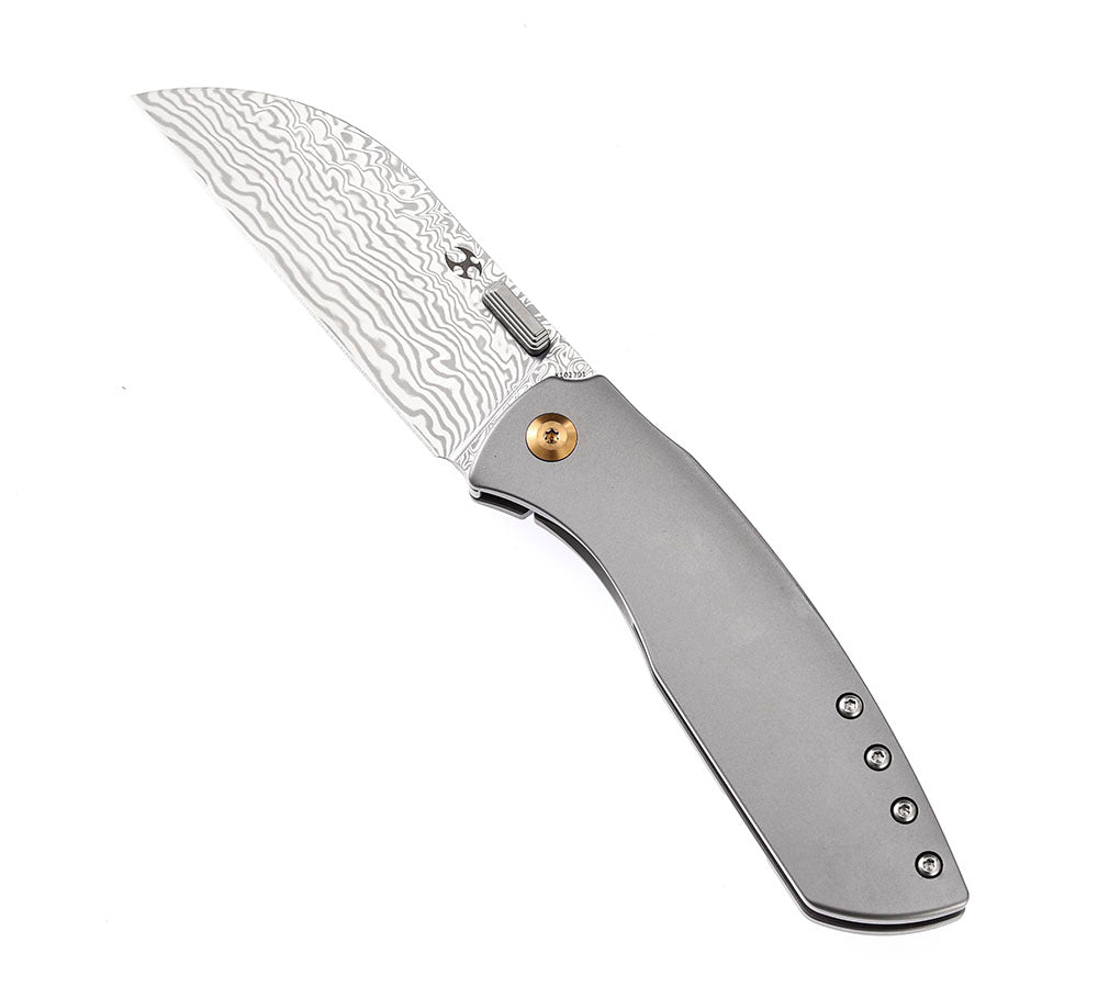 KANSEPT KNIVES - CONVICT K1023 - S35VN OR DAMASCUS BLADE - TITANIUM HANDLES - SHEEPDOG KNIVES DESIGN