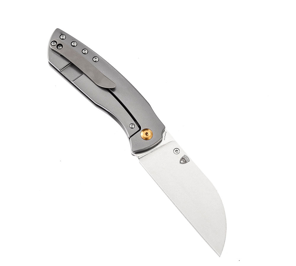 KANSEPT KNIVES - CONVICT K1023 - S35VN OR DAMASCUS BLADE - TITANIUM HANDLES - SHEEPDOG KNIVES DESIGN
