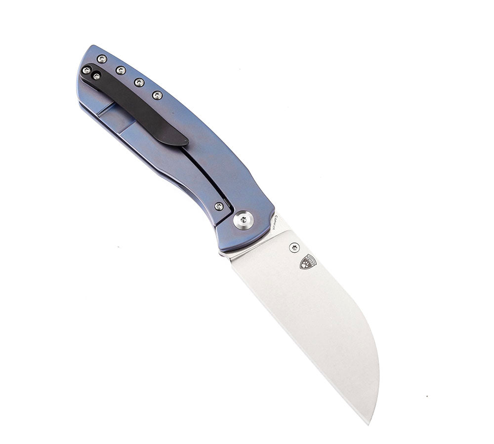 KANSEPT KNIVES - CONVICT K1023 - S35VN OR DAMASCUS BLADE - TITANIUM HANDLES - SHEEPDOG KNIVES DESIGN