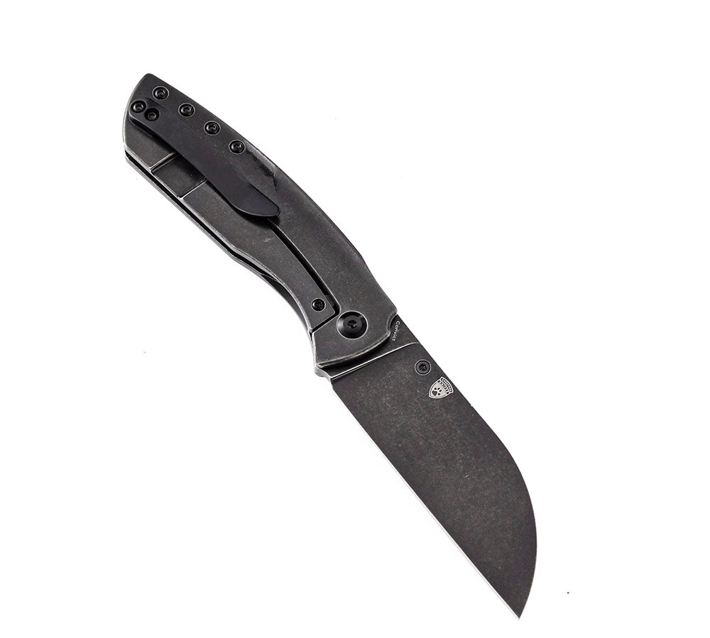 KANSEPT KNIVES - CONVICT K1023 - S35VN OR DAMASCUS BLADE - TITANIUM HANDLES - SHEEPDOG KNIVES DESIGN