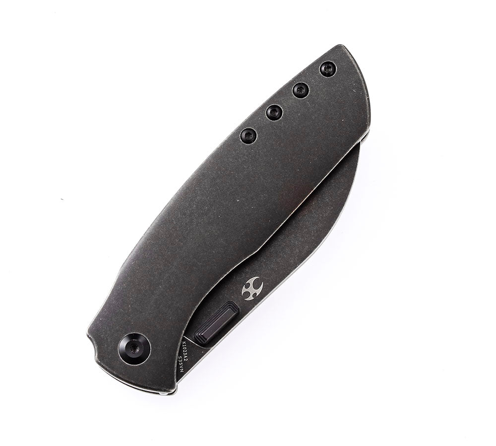 KANSEPT KNIVES - CONVICT K1023 - S35VN OR DAMASCUS BLADE - TITANIUM HANDLES - SHEEPDOG KNIVES DESIGN