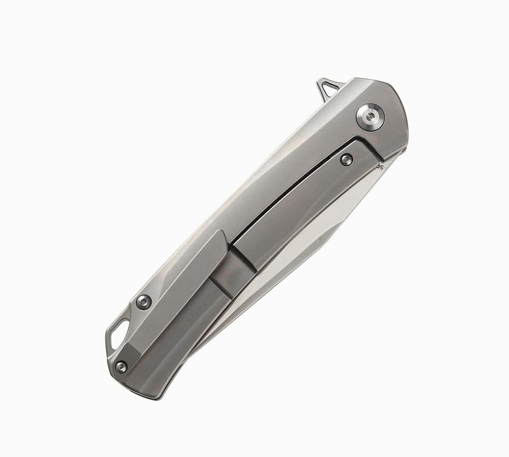 ** HERE NOW ** KANSEPT KNIVES - SPRITE K1003A2- S35VN blade - Green Micarta & Titanium Handle - True Talon