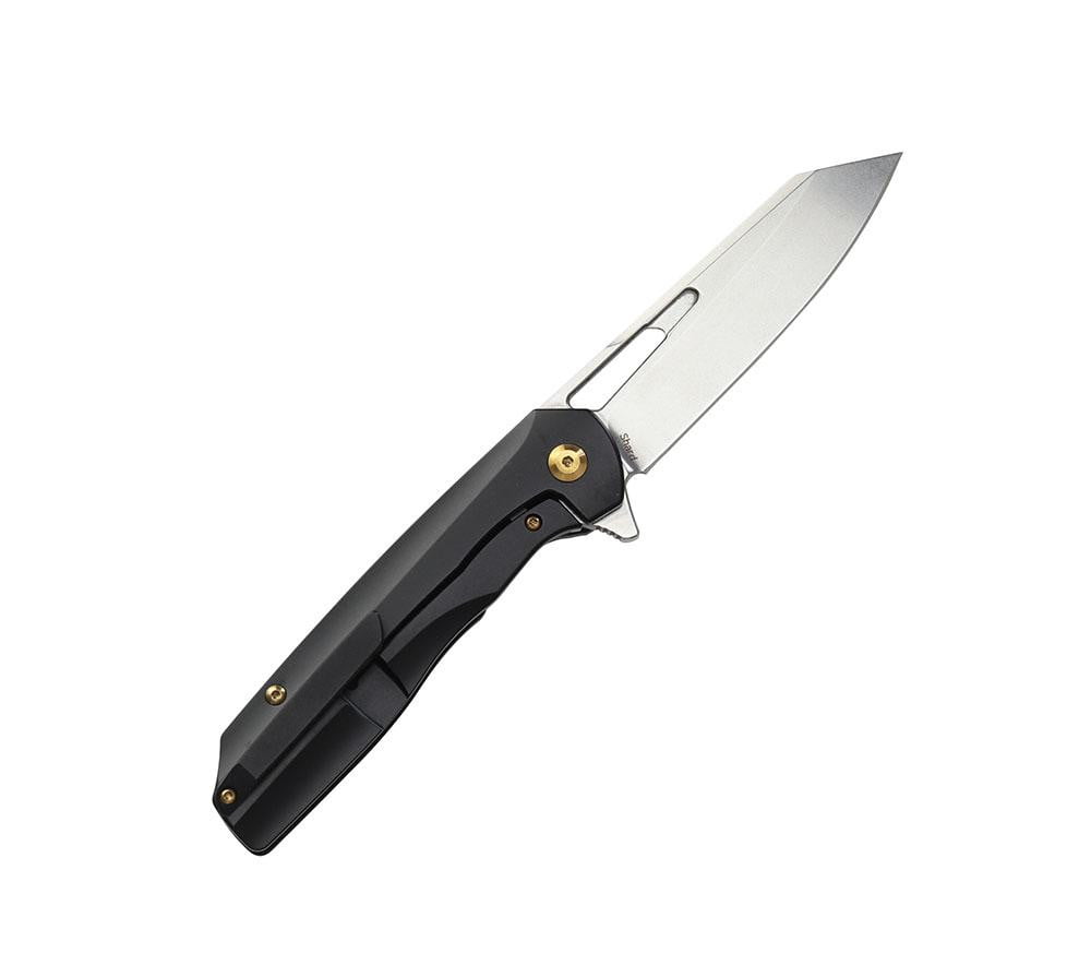 ** HERE NOW ** KANSEPT KNIVES - SHARD K1006A7 - S35VN blade - Copper & Black Titanium Handle - True Talon