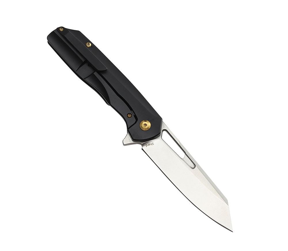 ** HERE NOW ** KANSEPT KNIVES - SHARD K1006A7 - S35VN blade - Copper & Black Titanium Handle - True Talon