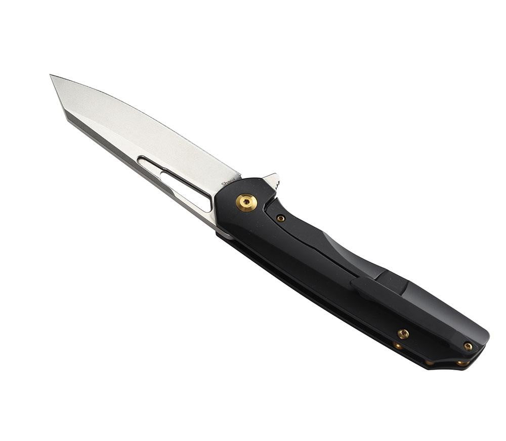 ** HERE NOW ** KANSEPT KNIVES - SHARD K1006A7 - S35VN blade - Copper & Black Titanium Handle - True Talon