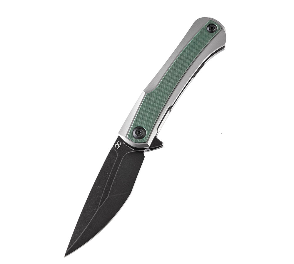 ** HERE NOW ** KANSEPT KNIVES - KRATOS K1024 - S35VN OR DAMASCUS BLADES - TITANIUM HANDLES - OSTAP HEL DESIGN