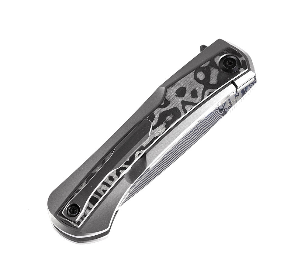 ** HERE NOW ** KANSEPT KNIVES - KRATOS K1024 - S35VN OR DAMASCUS BLADES - TITANIUM HANDLES - OSTAP HEL DESIGN
