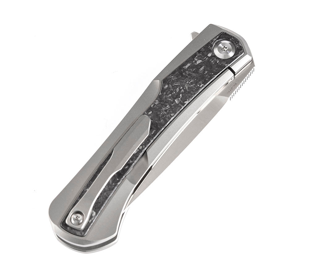 ** HERE NOW ** KANSEPT KNIVES - KRATOS K1024 - S35VN OR DAMASCUS BLADES - TITANIUM HANDLES - OSTAP HEL DESIGN