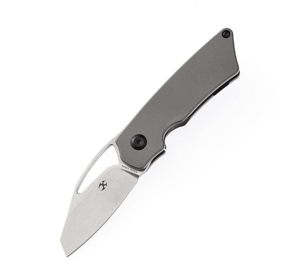 ** HERE NOW ** KANSEPT KNIVES - GOBLIN K2016A1 - S35VN blade - Grey Titanium Handle - Marshall Noble Design - True Talon