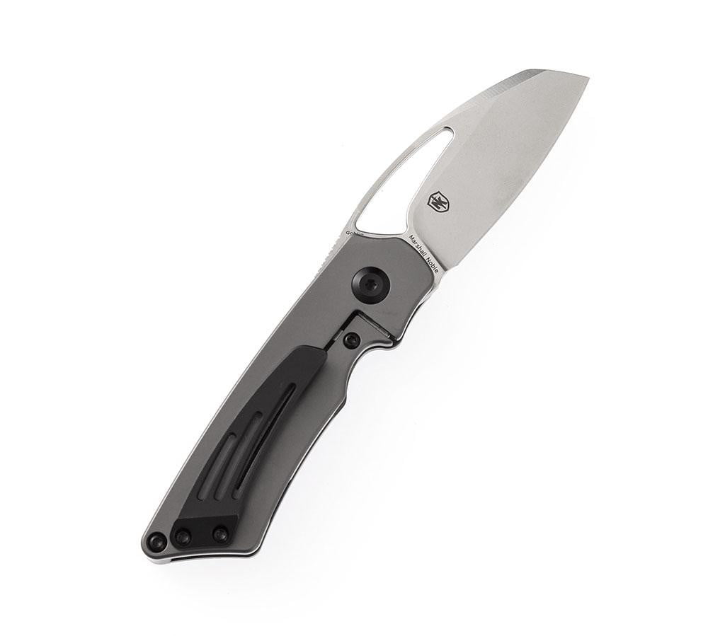 ** HERE NOW ** KANSEPT KNIVES - GOBLIN K2016A1 - S35VN blade - Grey Titanium Handle - Marshall Noble Design - True Talon