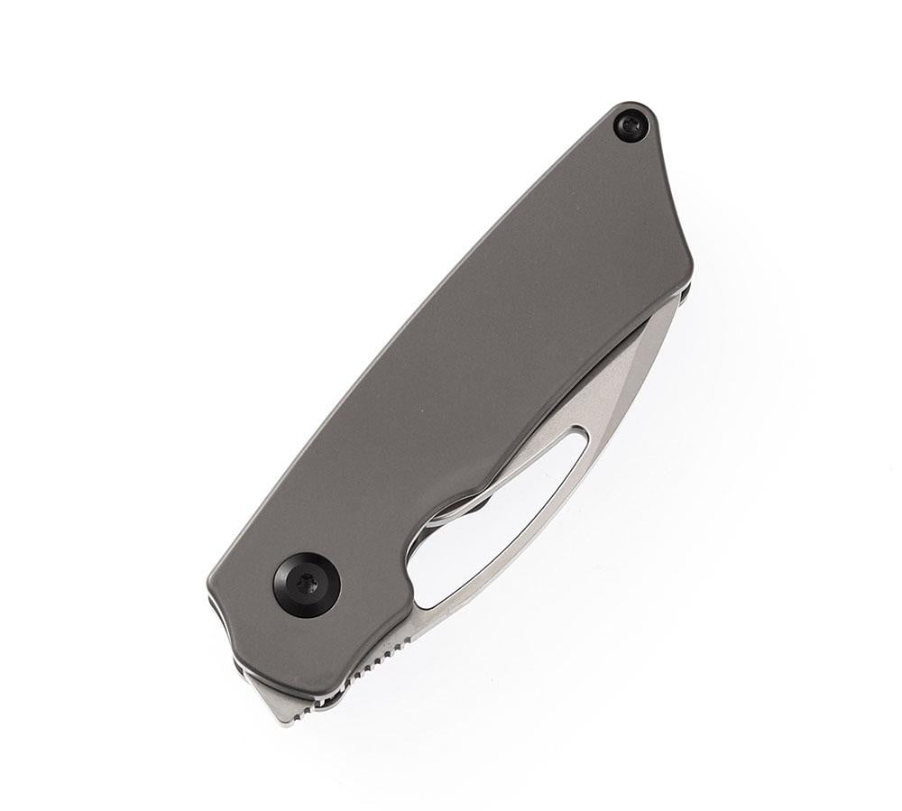 ** HERE NOW ** KANSEPT KNIVES - GOBLIN K2016A1 - S35VN blade - Grey Titanium Handle - Marshall Noble Design - True Talon