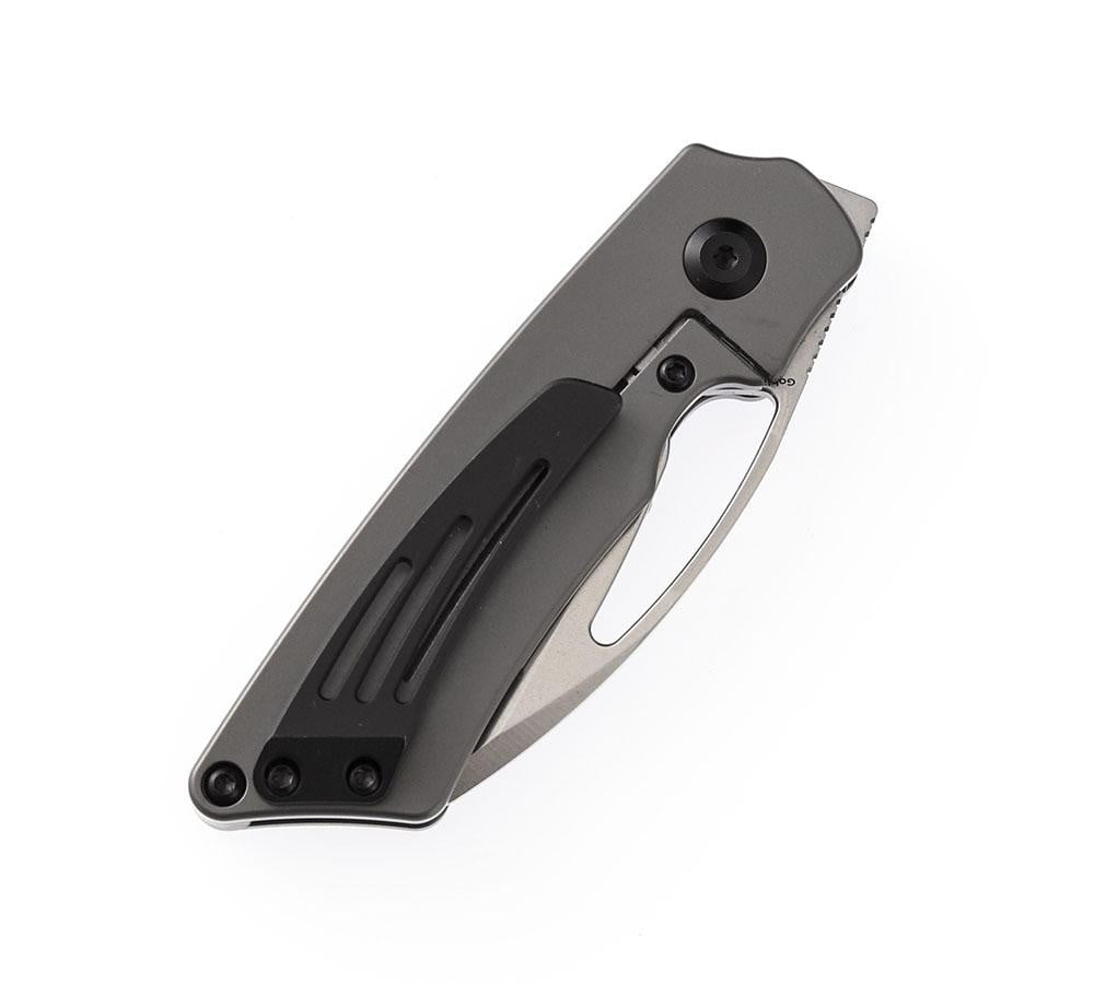 ** HERE NOW ** KANSEPT KNIVES - GOBLIN K2016A1 - S35VN blade - Grey Titanium Handle - Marshall Noble Design - True Talon