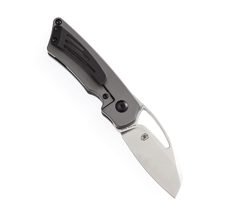 ** HERE NOW ** KANSEPT KNIVES - GOBLIN K2016A1 - S35VN blade - Grey Titanium Handle - Marshall Noble Design - True Talon