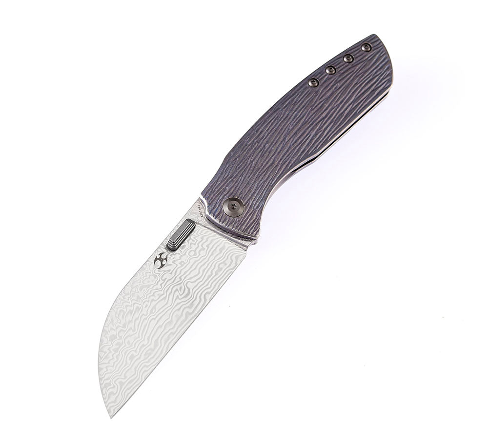 KANSEPT KNIVES - CONVICT K1023 - S35VN OR DAMASCUS BLADE - TITANIUM HANDLES - SHEEPDOG KNIVES DESIGN