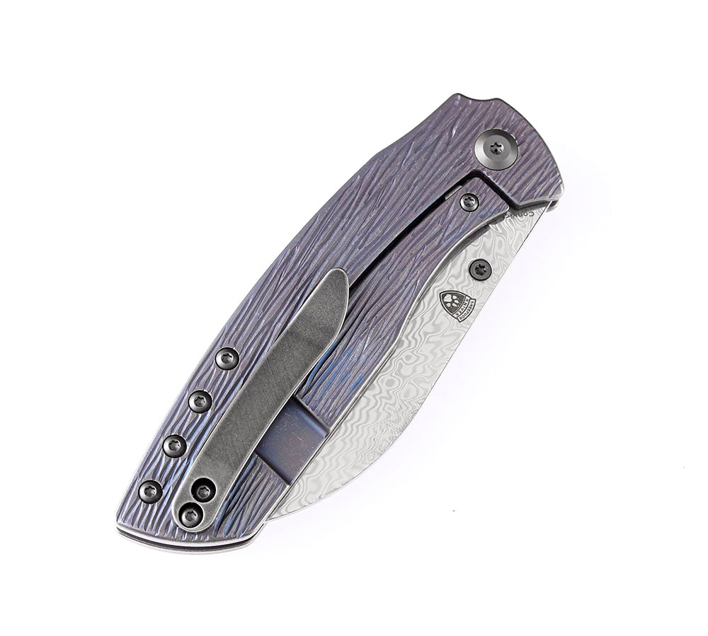 KANSEPT KNIVES - CONVICT K1023 - S35VN OR DAMASCUS BLADE - TITANIUM HANDLES - SHEEPDOG KNIVES DESIGN