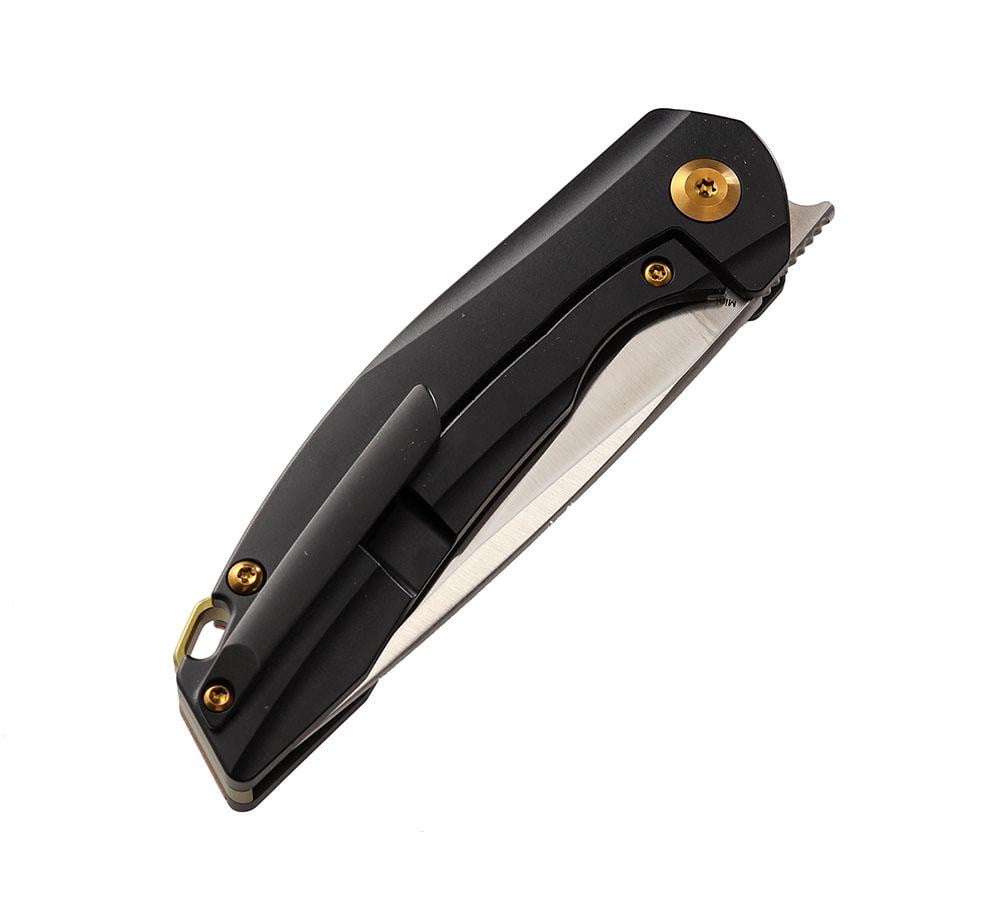 ** HERE NOW ** KANSEPT KNIVES - MINI ACCIPITER K2007A3- S35VN blade - Copper & Black Titanium Handle - Front Flipper - True Talon