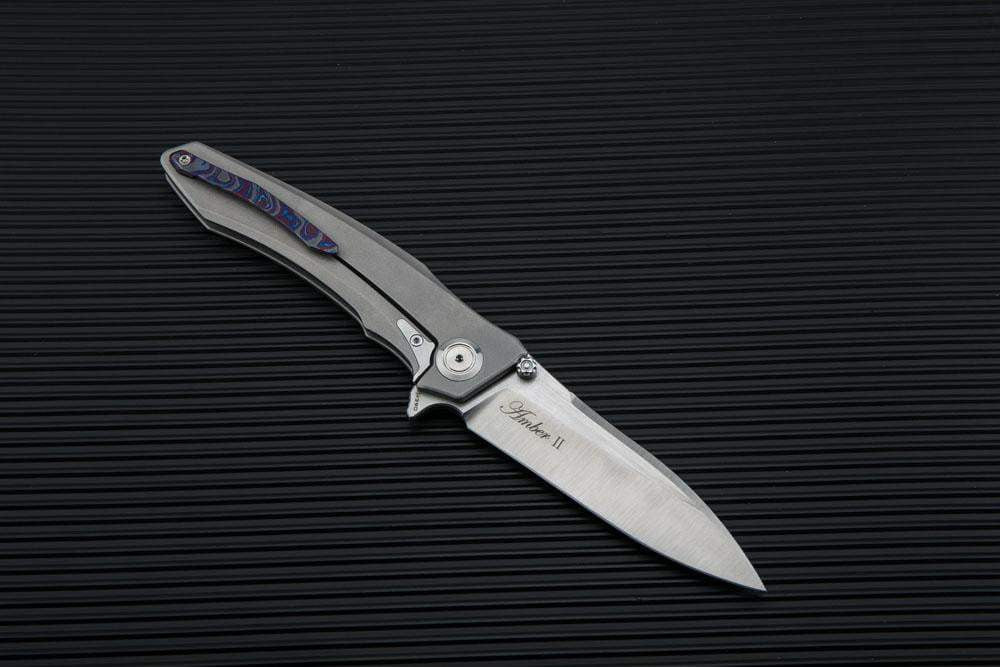 ** NOW HERE** Maxace AMBER II - M390 Blade - INTEGRAL HANDLE - ZIRMASCUS HIGHLIGHTS - True Talon
