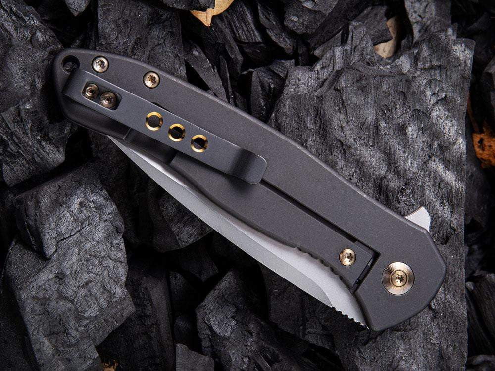 WE Knife - 2001 KITEFIN - S35VN Blade - Carbon Fiber or Titanium Handle - True Talon