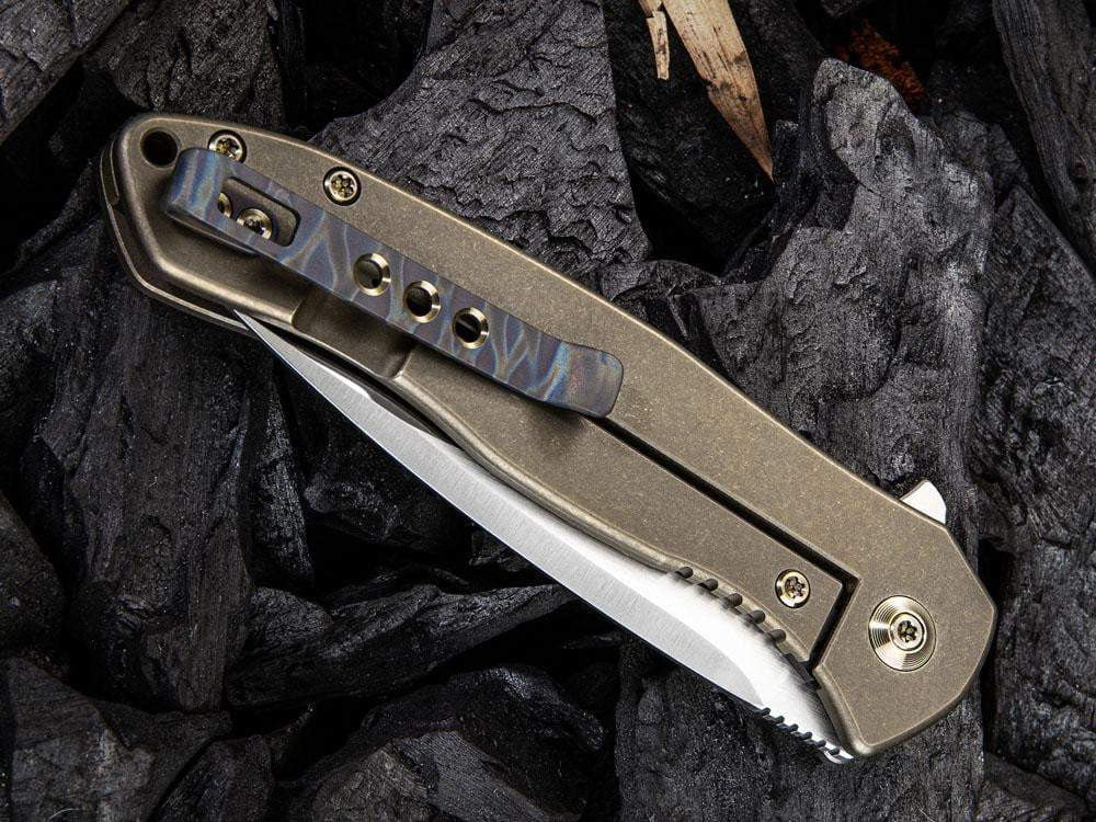 WE Knife - 2001 KITEFIN - S35VN Blade - Carbon Fiber or Titanium Handle - True Talon