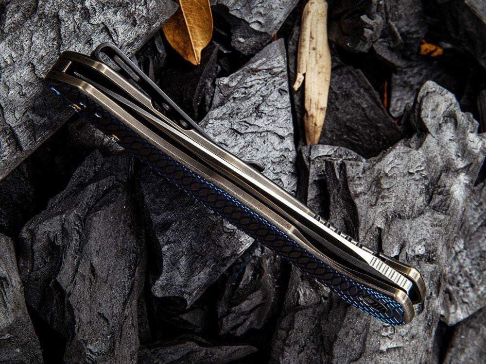 WE Knife - 2001 KITEFIN - S35VN Blade - Carbon Fiber or Titanium Handle - True Talon