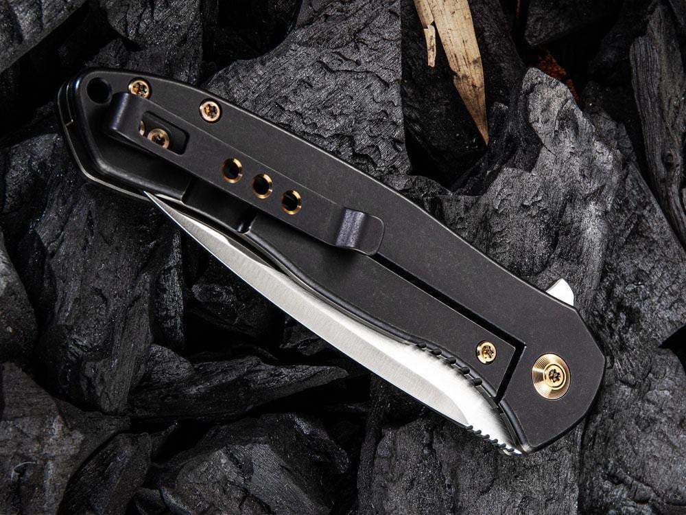 WE Knife - 2001 KITEFIN - S35VN Blade - Carbon Fiber or Titanium Handle - True Talon