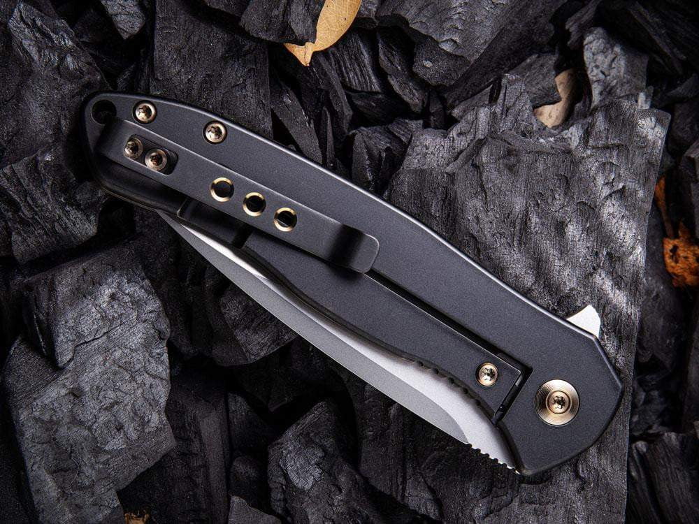WE Knife - 2001 KITEFIN - S35VN Blade - Carbon Fiber or Titanium Handle - True Talon