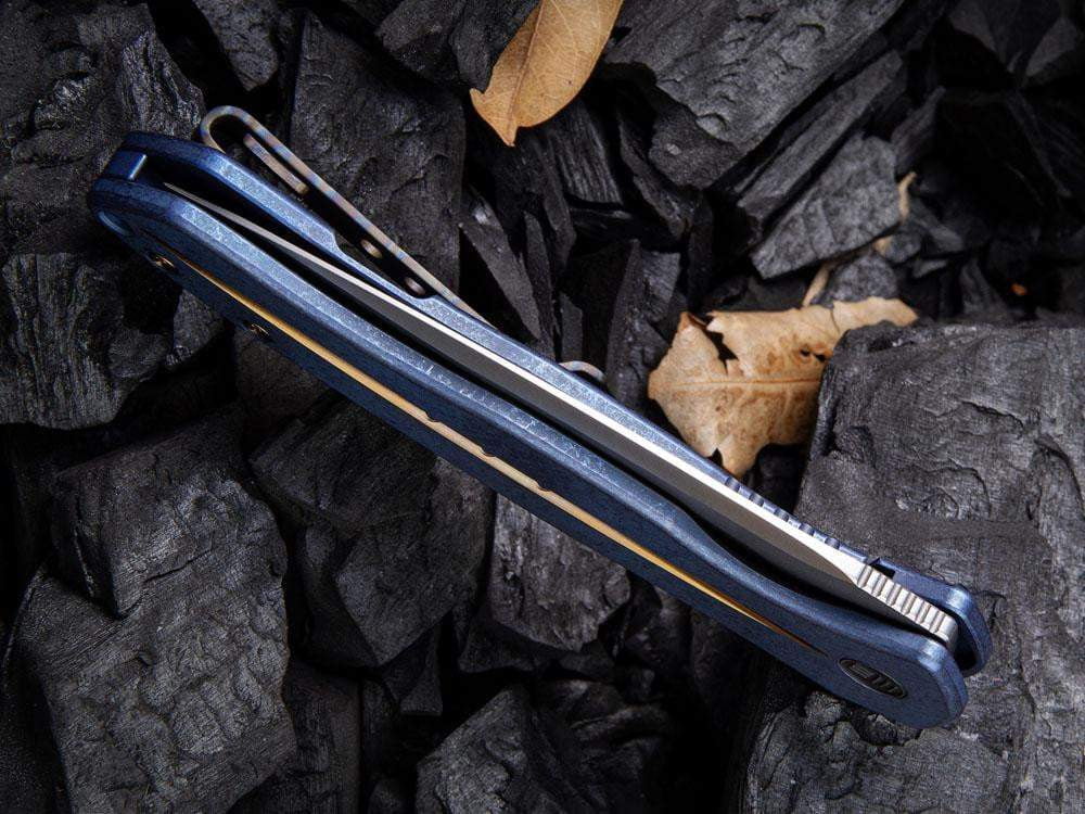 WE Knife - 2001 KITEFIN - S35VN Blade - Carbon Fiber or Titanium Handle - True Talon
