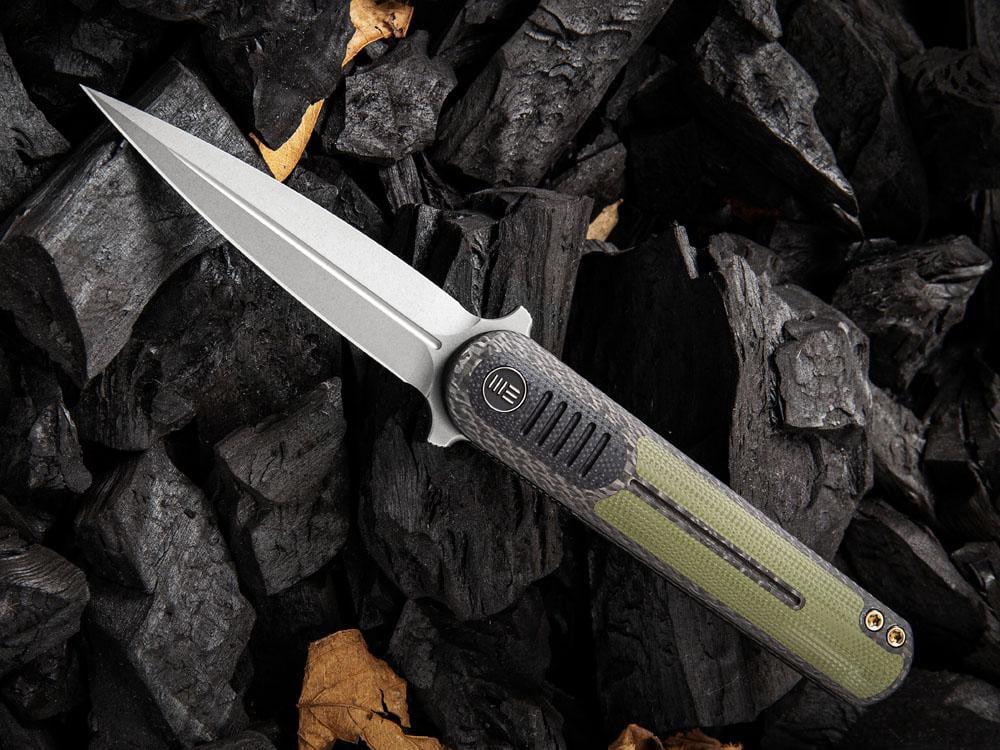** BACK AGAIN ** WE Knife 2002 ANGST - S35VN Blade - Carbon Fiber or G10 Handles - True Talon