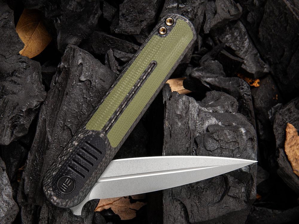 ** BACK AGAIN ** WE Knife 2002 ANGST - S35VN Blade - Carbon Fiber or G10 Handles - True Talon
