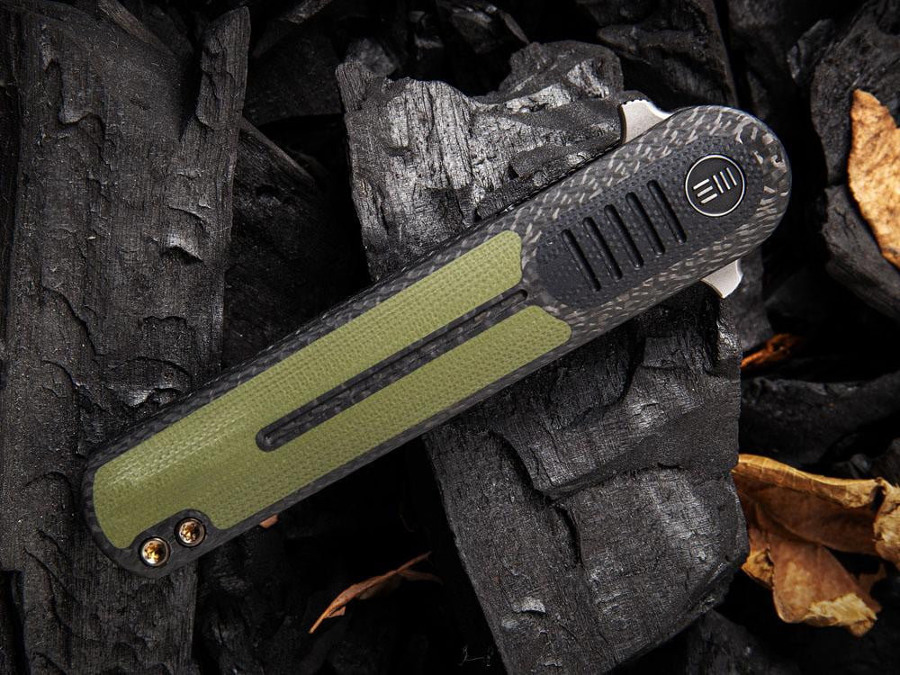 ** BACK AGAIN ** WE Knife 2002 ANGST - S35VN Blade - Carbon Fiber or G10 Handles - True Talon