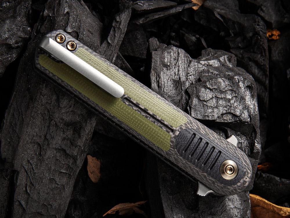 ** BACK AGAIN ** WE Knife 2002 ANGST - S35VN Blade - Carbon Fiber or G10 Handles - True Talon