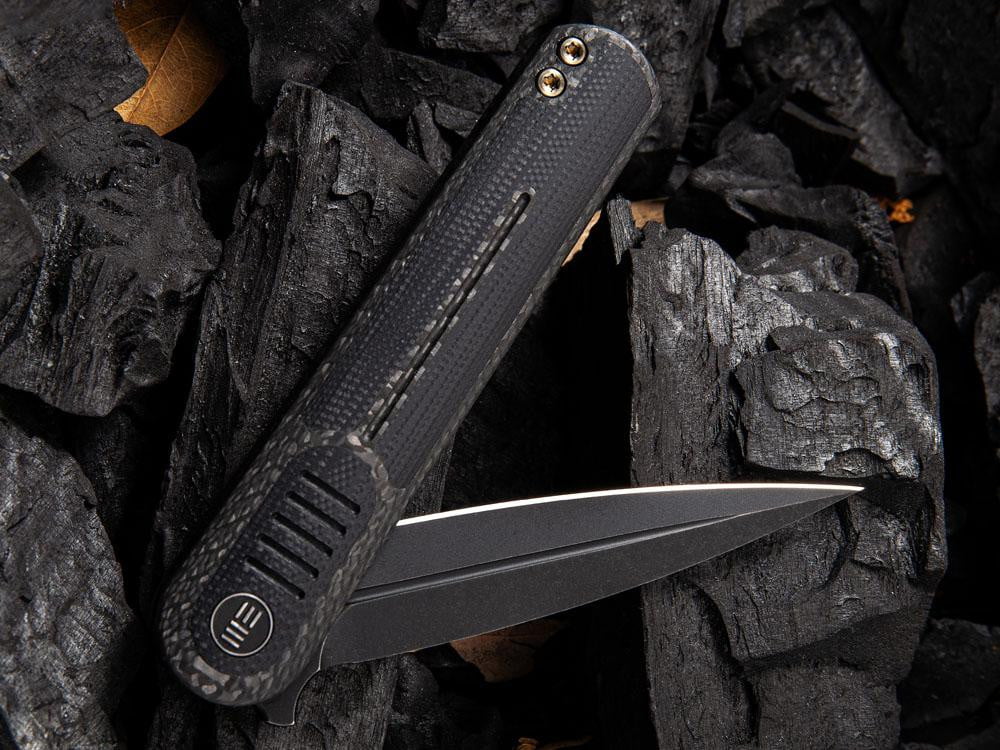 ** BACK AGAIN ** WE Knife 2002 ANGST - S35VN Blade - Carbon Fiber or G10 Handles - True Talon