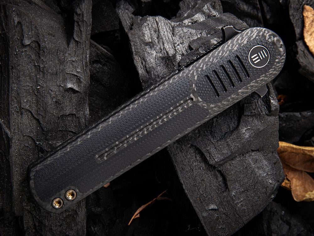 ** BACK AGAIN ** WE Knife 2002 ANGST - S35VN Blade - Carbon Fiber or G10 Handles - True Talon