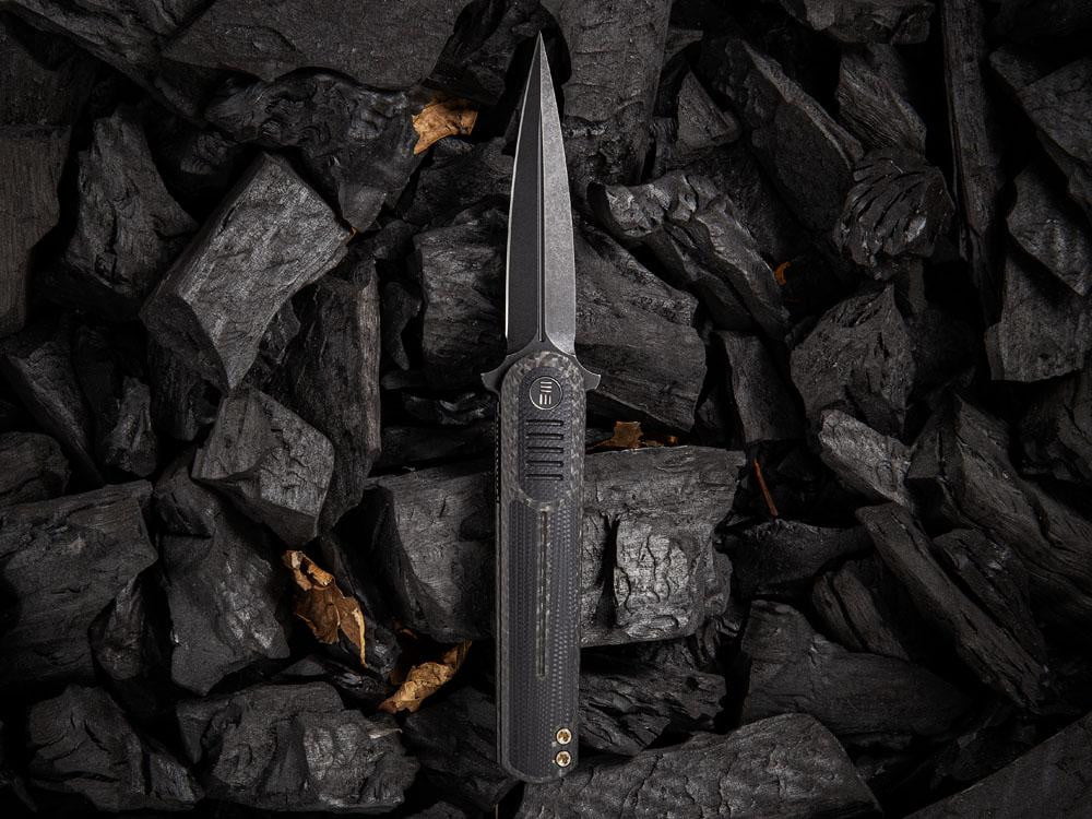 ** BACK AGAIN ** WE Knife 2002 ANGST - S35VN Blade - Carbon Fiber or G10 Handles - True Talon